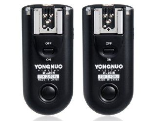 YONGNUO RF 603N Wireless Flash Trigger Sync Shutter Release Remote Control Transceiver for Nikon D1H/D1X/D2H/D2X/D3/D3X/D200/D300/D700 (Black) Electronics