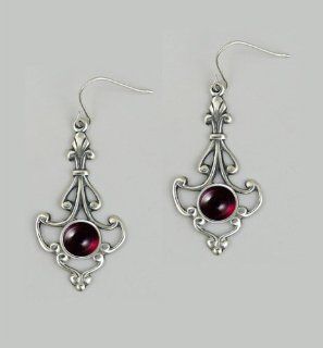 Victorian Sterling and Garnet Earring When You Need Just a Little Bit of Color Made in America The Silver Dragon Jewelry