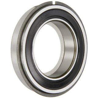 SKF 6010 2RSNRJEM Deep Groove Ball Bearing, Double Sealed, Snap Ring, Steel Cage, C3 Clearance, 50mm Bore, 80mm OD, 16mm Width, 3600lbf Static Load Capacity, 4860lbf Dynamic Load Capacity