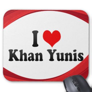 I Love Khan Yunis, Palestinian Territory Mousepad