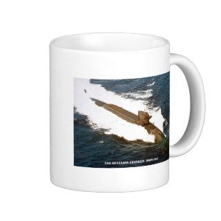 USS BENJAMIN FRANKLIN (SSBN 640) COFFEE MUGS