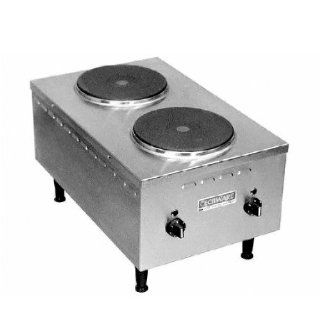 240V Single Phase Cecilware EL24SH 2 Burner Countertop Electric Range Kitchen & Dining