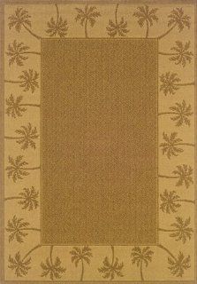 Lanai Collection Woven Rug (#606M7) 5'3" X 7'6   Area Rugs
