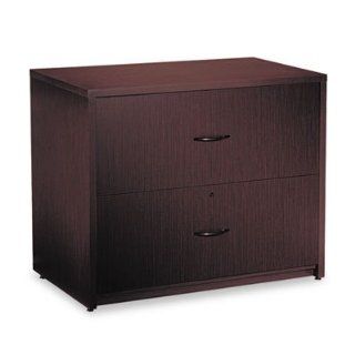 Global Industries G2036LFDES Genoa Series Two drawer Lateral File 36w X 20d X 29h Dark Espresso  Lateral File Cabinets 