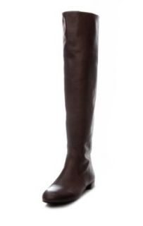 Prada Women's Soft Calf Tall Boot 1W607C (Brown, 36) Shoes Shoes