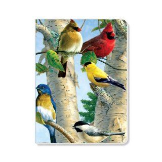ECOeverywhere Favorite Songbirds Journal, 160 Pages, 7.625 x 5.625 Inches, Multicolored (jr10903)  Hardcover Executive Notebooks 