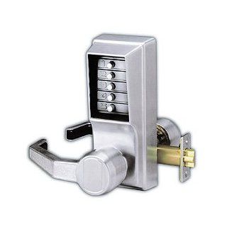 Simplex LL1021 Left Hand L1031 With passage Mode 626   Satin Chrome Pushbutton Lever Lock   Hardware  
