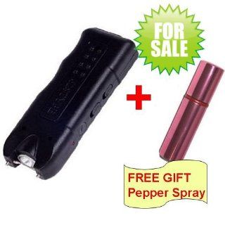 628 Stun Gun/self  defensive flashlight + free gift (Lipstick Mini Pepper Spray) Health & Personal Care