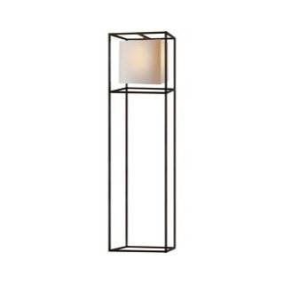 Eric Cohler Caged Floor Lamp in Bronze with Natural Paper Shade by Visual Comfort SC1160BZ NP   Household Lamps  