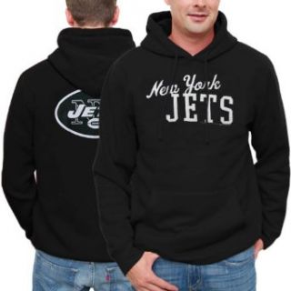 NFL New York Jets Game Day Pullover Hoodie   Black (Large) Clothing