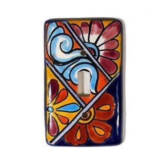 Talavera Light Switch Plate Cover   Single Flip Switch   Switch And Outlet Plates  