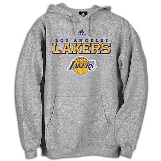 adidas Los Angeles Lakers Ash True Court Hoody Sweatshirt  Sports Fan Sweatshirts  Sports & Outdoors