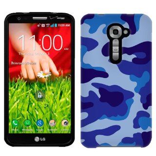 Sprint LG G2 Camouflage Blue Phone Case Cover Cell Phones & Accessories