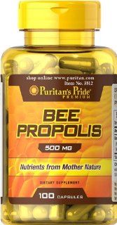 Puritan's Pride Bee Propolis 500 mg 100 Capsules Health & Personal Care