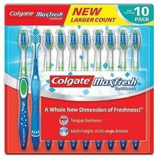 Colgate Max Fresh Toothbrushes 10 Pk Health & Personal Care