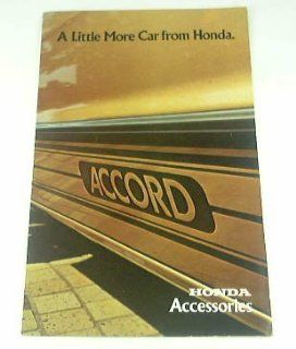 1976 76 Honda ACCORD ACCESSORIES BROCHURE  Other Products  