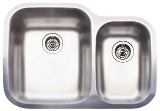 Blanco 513 621 Norstar 27 5/8 Inch by 20 7/16 Inch Double Bowl Kitchen Sink, Stainless Steel    