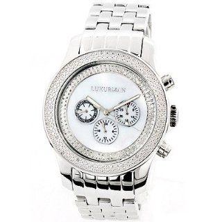 Luxurman Diamond Watches Mens Designer Watch 0.25ct Watches