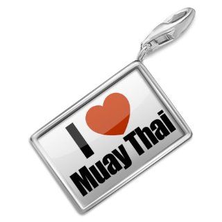 NEONBLOND Charms "I Love Muay Thai"   Bracelet Clip On NEONBLOND Jewelry & Accessories Jewelry