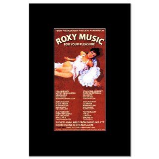 ROXY MUSIC   UK Tour 2011 Matted Mini Poster   19x10.2cm   Prints