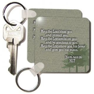 Aaron's Blessing Numbers 624 26 Bible verse   Set Of 2 Key Chains Clothing