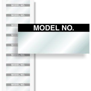 Model No., Aluminum Foil, 350 Labels / Pack, 1.5" x 0.625" 