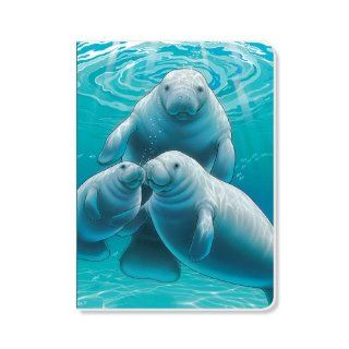 ECOeverywhere Manatee Family Journal, 160 Pages, 7.625 x 5.625 Inches, Multicolored (jr14123)  Hardcover Executive Notebooks 