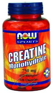 Creatine Monohydrate, 750 mg, 120 Capsules, From Now Foods Health & Personal Care