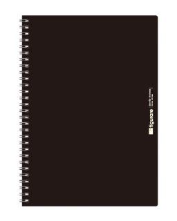 Apica Figurare B5 Ring Notebook Black Cover  Writing Paper 