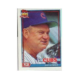 1991 Topps #729 Don Zimmer  Sports Related Trading Cards  Sports & Outdoors