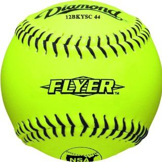 Diamond 12 Inch Super Synthetic Optic Cover Softball, 44 COR 400 Compression, NSA Stamped, Dozen  Slow Pitch Softballs  Sports & Outdoors