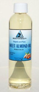 Sweet Almond Oil Organic Carrier Cold Pressed Refined 100% Pure 4 oz  Body Oils  Beauty