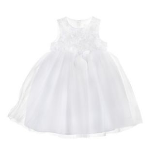 Tevolio Infant Toddler Girls Sleeveless Ballerina Dress   White 5T