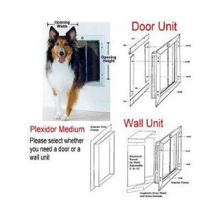 Extra Large Plexidor Pet Door / Dog Door for Doors (Silver)  Xtra Large Dog Door 