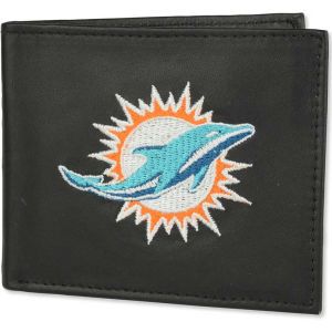 Miami Dolphins Rico Industries Black Bifold Wallet