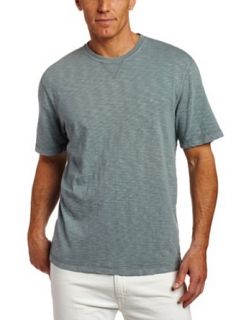 True Grit Men's Soft Slub Jersey Crew Shirt with Contrast Stitch, Ocean, Medium at  Mens Clothing store