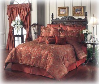 Waterford Ballyshannon Queen Bed Skirt, Ruby   Waterford Comforter