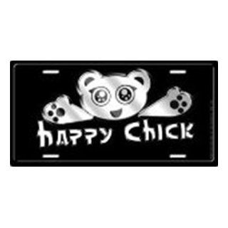 Funny License Plate Happy Chick Cool Automotive