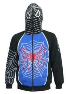 AMC Boys Spiderman Character Mask Zipper Hoodie Clothing