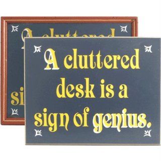 Davis and Small Decor 1538F A Cluttered Desk   Plaques