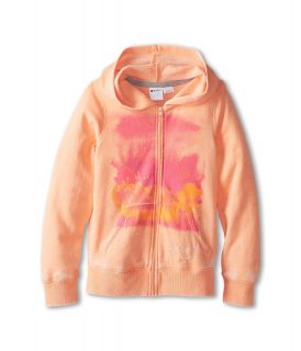 Roxy Kids Smile Lines Hoodie Girls Sweatshirt (Orange)