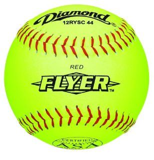 Diamond 11 Inch Super Synthetic Optic Cover Softball, 44 COR, 375 Compression, ASA Stamped, Dozen  Slow Pitch Softballs  Sports & Outdoors