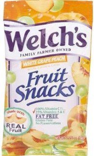 Welch's Fruit Snacks   White Grape Peach (64g)  Packaged Fruit Snacks  Grocery & Gourmet Food