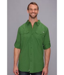 Columbia Big Tall Silver Ridge L/S Shirt Mens Long Sleeve Button Up (Green)