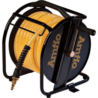 Amflo Dual Output Air Hose and Reel   3/8 Inch x 75ft., Model 545HR RET