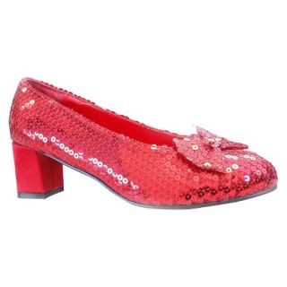 Judy Red Sequin Adult Shoes   7.0