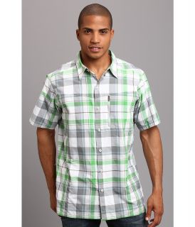 Columbia Silver Ridge Plaid S/S Shirt Mens Short Sleeve Button Up (Green)