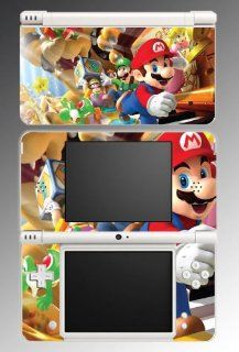 New Super Mario Bros 2 Galaxy Luigi Yoshi Princess Bowser Video Game Vinyl Decal Cover Skin Protector for Nintendo DSi XL Video Games