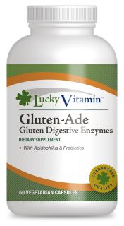 LuckyVitamin   Gluten Ade Digestive Enzymes With Acidophilus & Prebiotics   60 Vegetarian Capsules