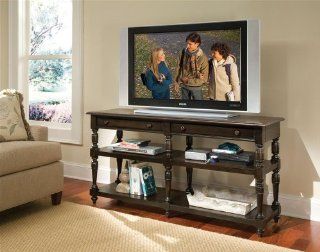 Riverside Furniture Binghamton Console Table/TV Stand in Vintage Mocha   Folding Tables